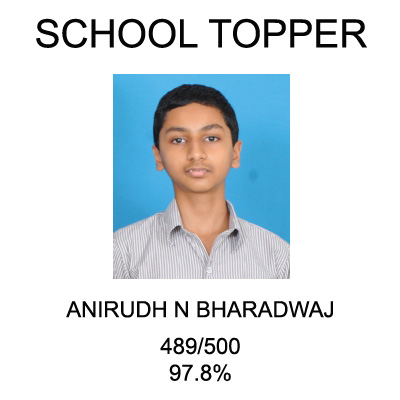 Sankara Adyar Std X topper 2018-19