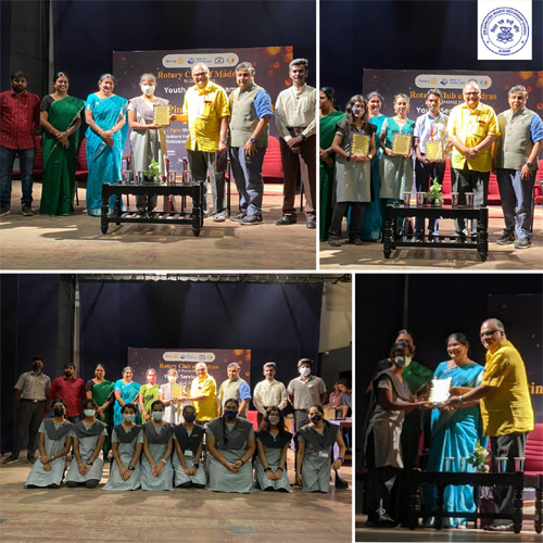 Sankara Adyar Interact Club Platinum Pinnacle Awards 2022