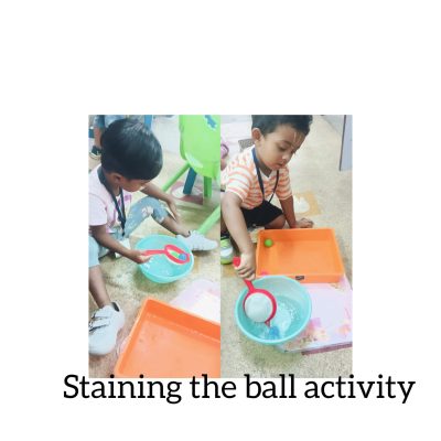 Hand eye coordination activity